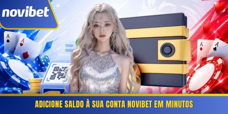Adicione saldo à sua conta Novibet em minutos
