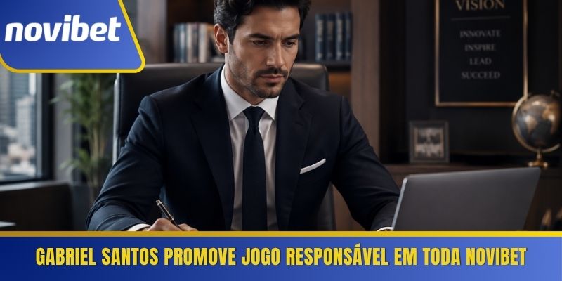 Gabriel Santos promove jogo responsável em toda Novibet